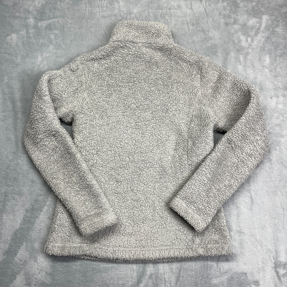 Patagonia Worn Wear Los Gatos Sweater Womens Small Gray Fleece Cozy Warm 1/4 Zip - Picture 2 of 7